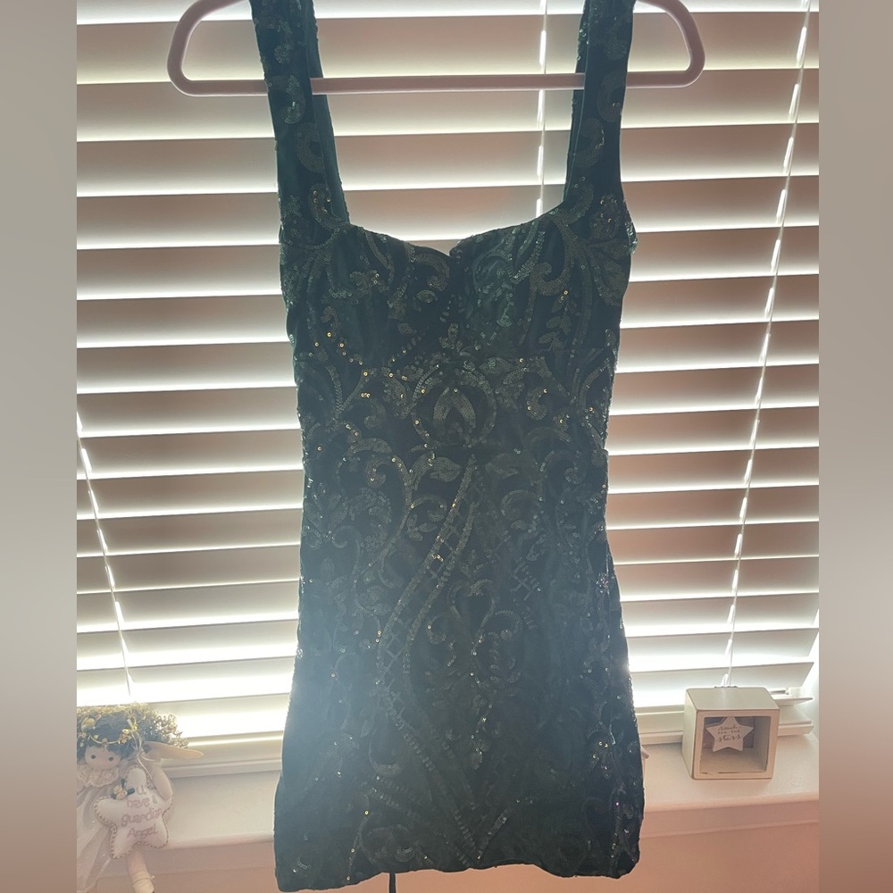 Windsor Dark Green Sequin Dress